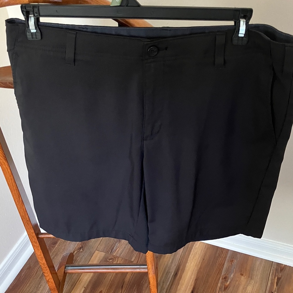 BCG Men's Classic Black Flat Front Shorts